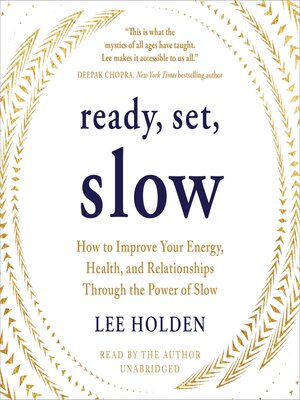 Ready, Set, Slow - Audiobook